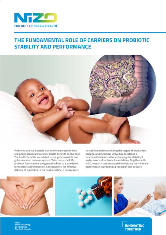 Whitepaper: 'The fundamental role of carriers on probiotic stability and performance' 
