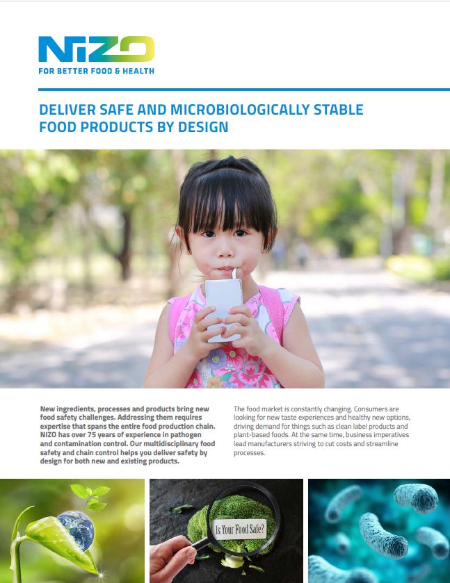 Article: 'Deliver safe and microbiologically stable food products by design'
