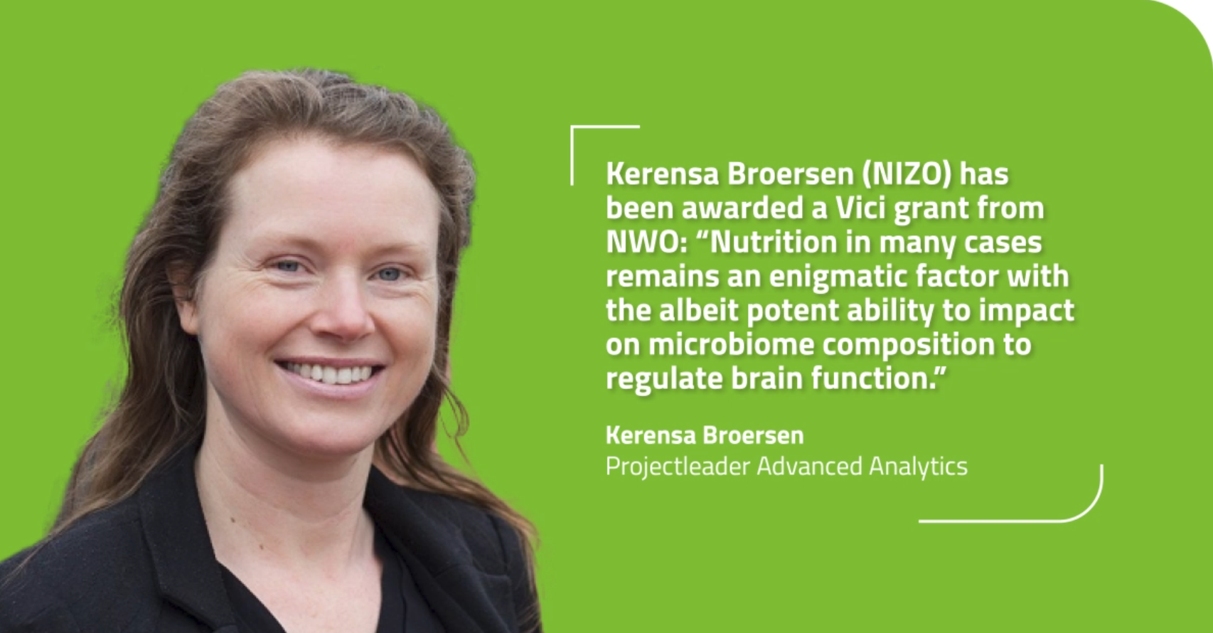 NWO Vici grant for Kerensa Broersen