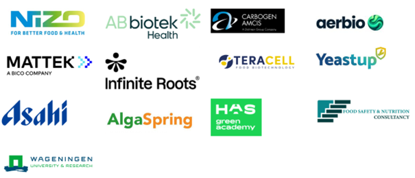 The Edible Microbes Consortium logos