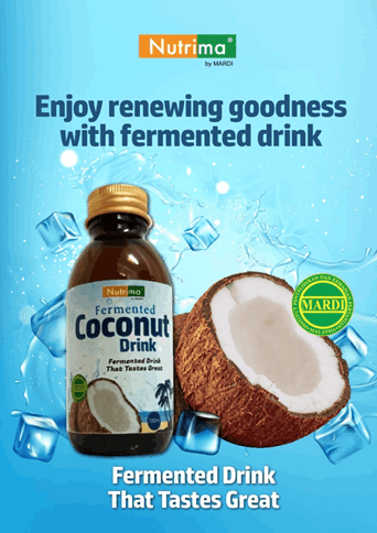 NIZO created added-value products by fermentation using high throughput screening for MARDI - Malaysian agro-industry. The coconut cake, a by-product which is normally discarded, can be transformed locally into a drinkable product which can subsequently be sold locally in order to enhance the local diet.