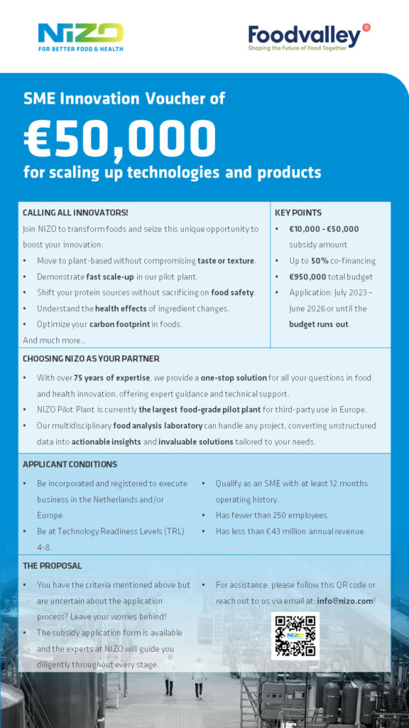 Detailed information about €50,000 funding for food SMEs 